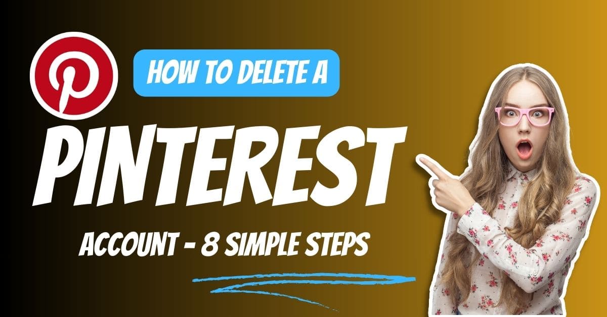 how to delete a pinterest account
